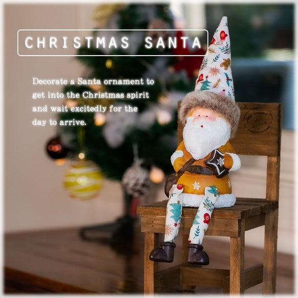 デバリエ クリスマス サンタクロース トムテ北欧の妖精 オシャレ インテリア クリスマスオーナメント お部屋のアクセント 飾り ユールトムテ（サンタクロース1組 椅子1組 セット品） (プレゼントサンタｍ)btm-114p