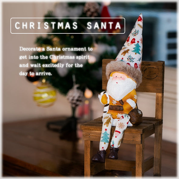 デバリエ クリスマス サンタクロース トムテ北欧の妖精 オシャレ インテリア クリスマスオーナメント お部屋のアクセント 飾り ユールトムテ（サンタクロース1組 椅子1組 セット品） (ステッキサンタｍ)btm-114s