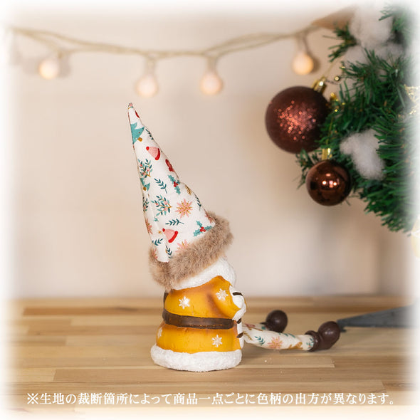 デバリエ クリスマス サンタクロース トムテ北欧の妖精 オシャレ インテリア クリスマスオーナメント お部屋のアクセント 飾り ユールトムテ（サンタクロース1組 椅子1組 セット品） (ステッキサンタｍ)btm-114s
