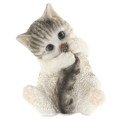 デバリエ ca177【正規品】猫の置物 サバトラ レジン製 ギフト 最適なプレゼント 【値下げ】