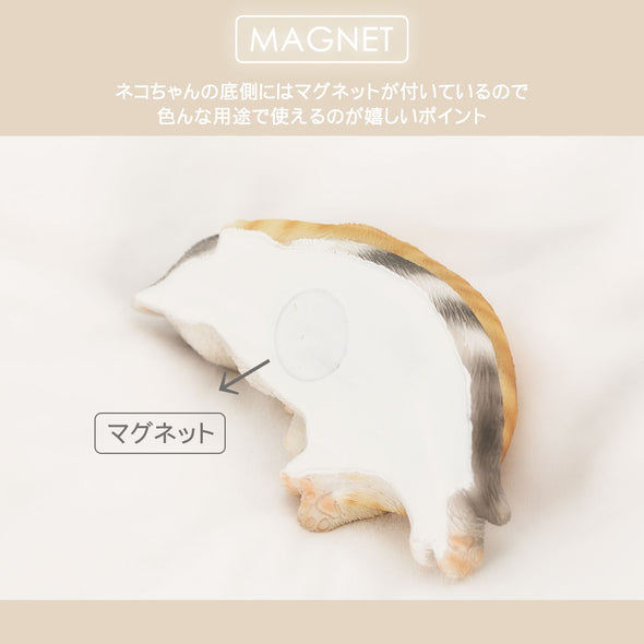 [ファンシー] 猫 茶トラ サバトラ ネコ好き 誕生日プレゼント 女性 男性 動物 好き カップラーメン おもしろ アイデアグッズ マグネット 冷蔵庫 寝室 キッチン オフィス (おやすみy)cb018