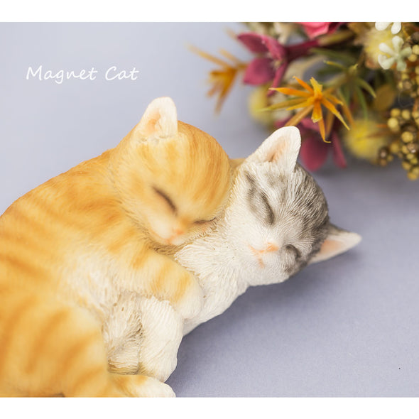 [ファンシー] 猫 茶トラ サバトラ ネコ好き 誕生日プレゼント 女性 男性 動物 好き カップラーメン おもしろ アイデアグッズ マグネット 冷蔵庫 寝室 キッチン オフィス (おやすみy)cb018