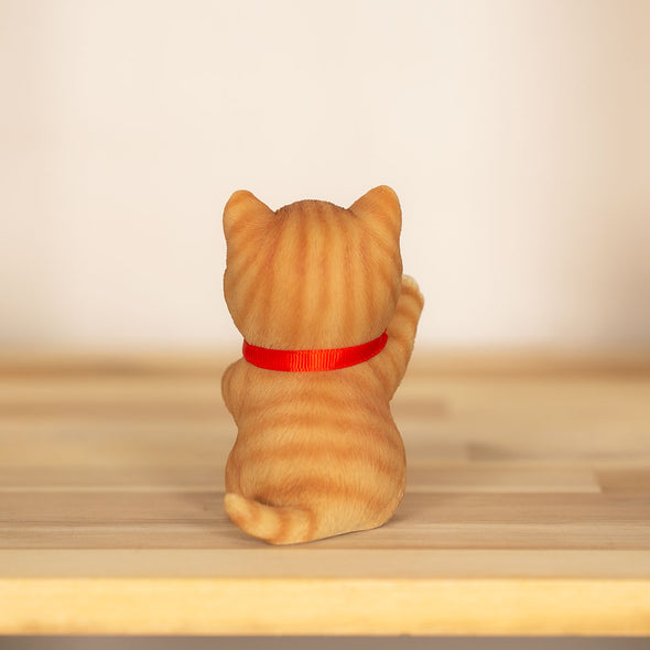 [デバリエ] 招き猫 猫 置物 癒し 商売繁盛 厄除け 病除け 開運 金運アップ 福を招く 玄関 飲食店 開店祝い 飾り物 誕生日 記念日 クリスマス 新年 プレゼント 雑貨 オブジェ (百万両茶トラ)cb039y