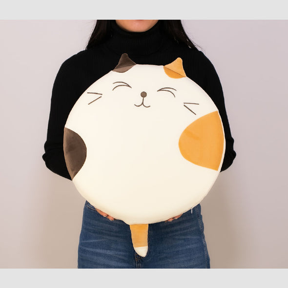 [デバリエ] 座布団 クッション ふわふわ かわいい 40cm 円形 暑さ 4.5cm 座り心地 低反発 オフィス 子供部屋 リビング 誕生日プレゼント ri-08