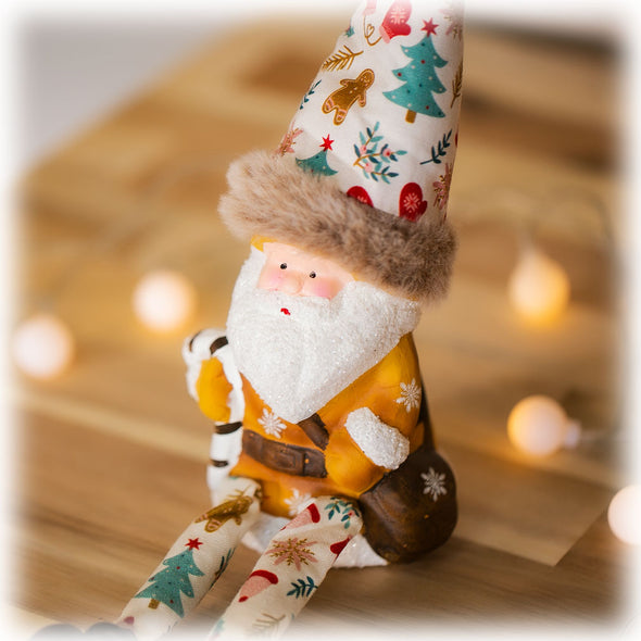 デバリエ クリスマス サンタクロース トムテ北欧の妖精 オシャレ インテリア クリスマスオーナメント お部屋のアクセント 飾り ユールトムテ (ステッキサンタ単品ｍ)tm-114s