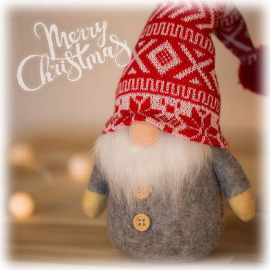 [デバリエ]トムテ クリスマス 北欧の妖精 サンタクロース オシャレ インテリア クリスマスオーナメント お部屋のアクセント 飾り ユールトムテ (レッドポンポン)xwa02-r