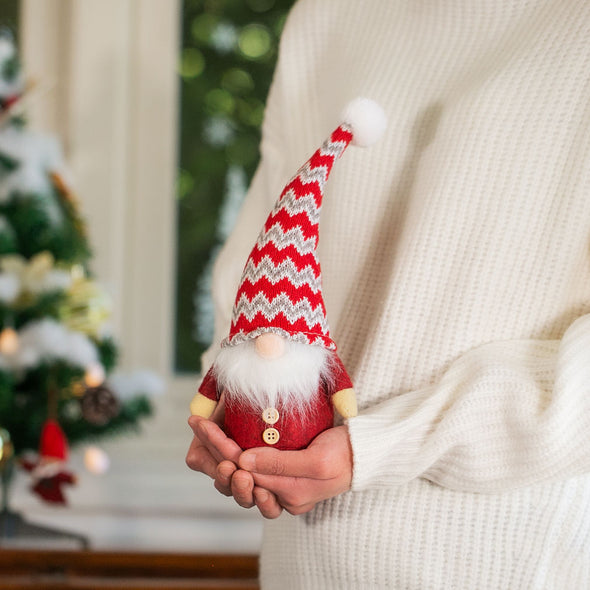 [デバリエ]トムテ クリスマス 北欧の妖精 サンタクロース オシャレ インテリア クリスマスオーナメント お部屋のアクセント 飾り ユールトムテ (ホワイトポンポン)xwa02-w