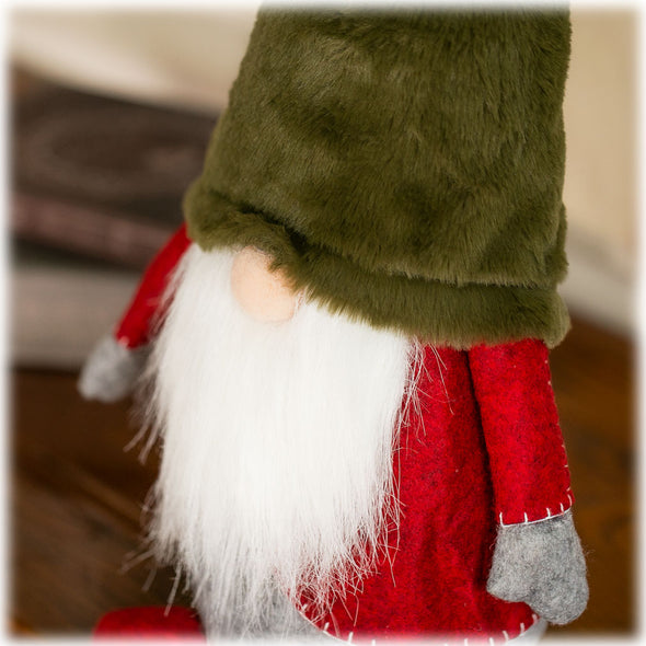 [デバリエ]トムテ クリスマス 北欧の妖精 42cm ビッグサイズ サンタクロース オシャレ インテリア クリスマスオーナメント お部屋のアクセント 飾り ユールトムテ (オリーブ)xwa04-ol