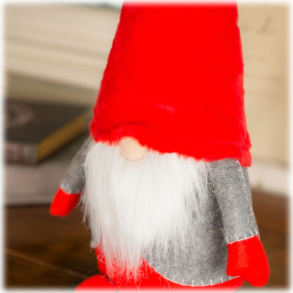 [デバリエ]トムテ クリスマス 北欧の妖精 42cm ビッグサイズ サンタクロース オシャレ インテリア クリスマスオーナメント お部屋のアクセント 飾り ユールトムテ (レッド)xwa04-r