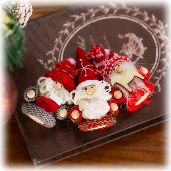 [デバリエ]トムテ クリスマスオーナメント 北欧の妖精 3個セット サンタクロース オシャレ インテリア お部屋のアクセント クリスマスツリー 飾り クリスマスプレゼント (サンタｓ馬ひつじブーツ) [並行輸入品]