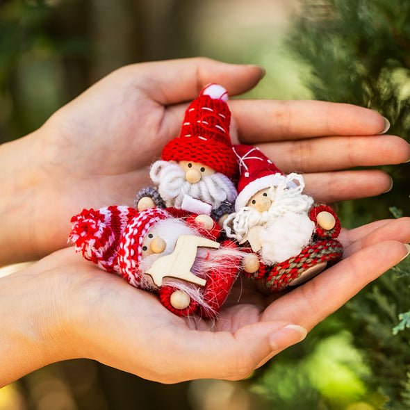 [デバリエ]トムテ クリスマスオーナメント 北欧の妖精 3個セット サンタクロース オシャレ インテリア お部屋のアクセント クリスマスツリー 飾り クリスマスプレゼント (サンタｓ馬ひつじブーツ) [並行輸入品]