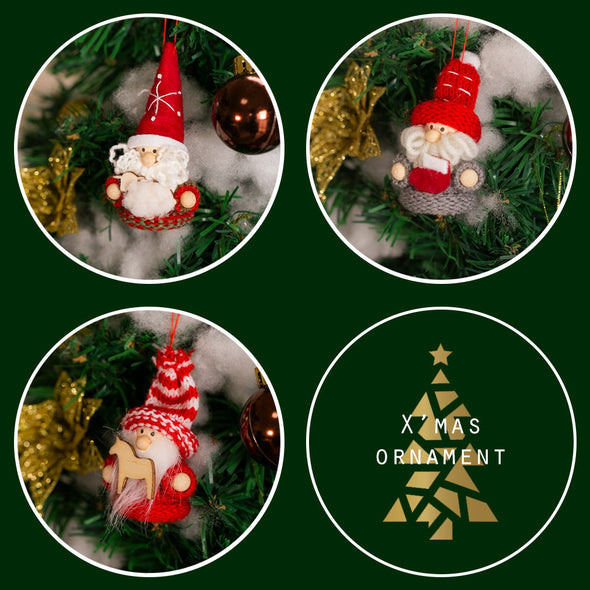 [デバリエ]トムテ クリスマスオーナメント 北欧の妖精 3個セット サンタクロース オシャレ インテリア お部屋のアクセント クリスマスツリー 飾り クリスマスプレゼント (サンタｓ馬ひつじブーツ) [並行輸入品]