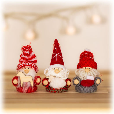 [デバリエ]トムテ クリスマスオーナメント 北欧の妖精 3個セット サンタクロース オシャレ インテリア お部屋のアクセント クリスマスツリー 飾り クリスマスプレゼント (サンタｓ馬ひつじブーツ) [並行輸入品]