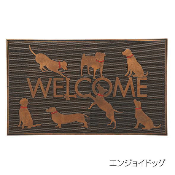 [ファンシー] bzl-14-04 玄関マット 泥落とし マット 猫 犬 滑り止め付きドアマット キッチン フロア 床 カーペット 吸水 屋内 屋外 業務用 防音 オフィス用品 家庭用(75×45） (エンジョイドッグ)