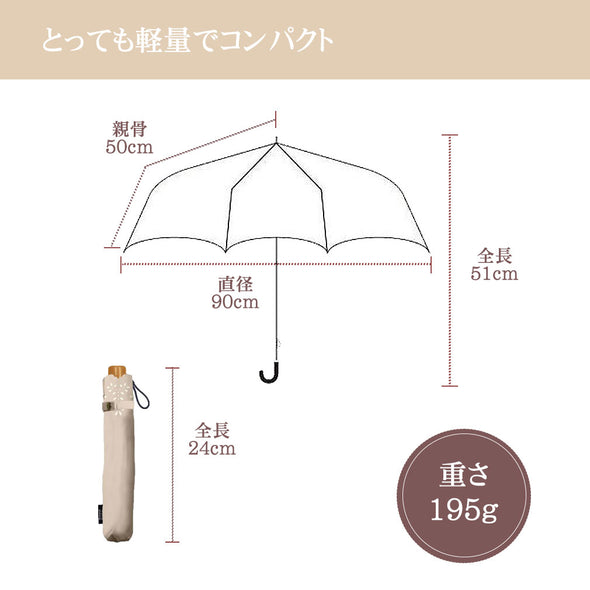 [デバリエ] bzl-24-abe 日傘 レディース 折りたたみ傘 UVカット 晴雨兼用 軽量 日焼け対策 誕生日