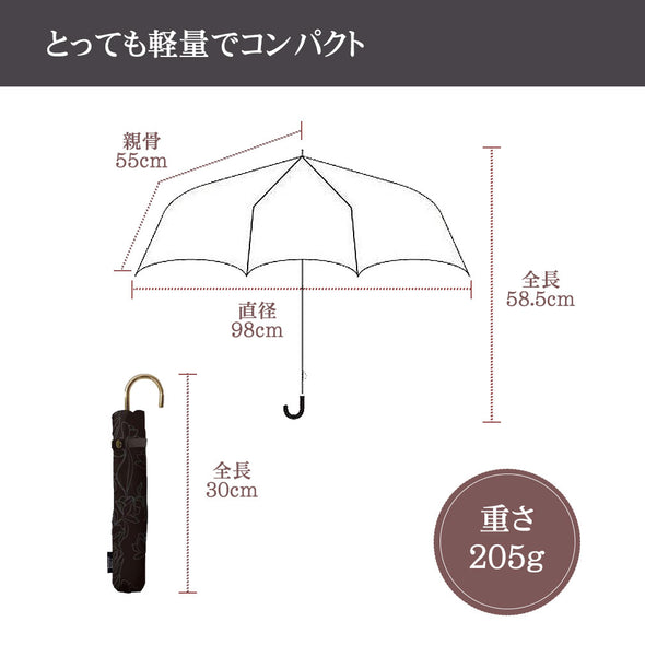 [ジュエリーギフト・デバリエ＆ファンシー] bzl-24 日傘 レディース 折りたたみ傘 UVカット 晴雨兼用 軽量 日焼け対策 誕生日