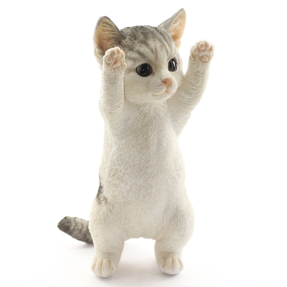 デバリエ Ca73【正規品】猫の置物 サバトラ レジン製 ギフト 最適なプレゼント