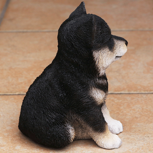 デバリエ ca39bk【正規品】犬の置物 黒柴 レジン製 ギフト 最適なプレゼント